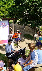 Schulhofkonzert am 04.07.23 am Evangelischen Schulzentrum Radebeul/Foto: The Young ClassX