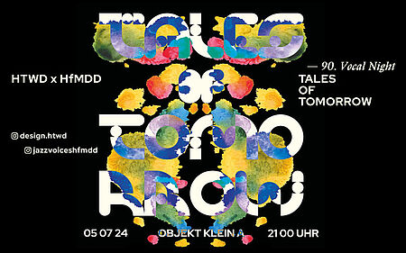 Plakat zum Konzert "Tales of Tomorrow"/Foto: Maria Ettelt, Anaïs Görden, Karl Tom Herrmann 