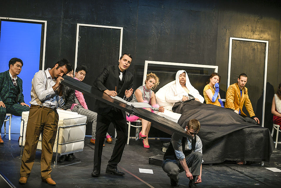 Inszenierungsfoto "Gianni Schicchi", Foto: Sebastian Hoppe