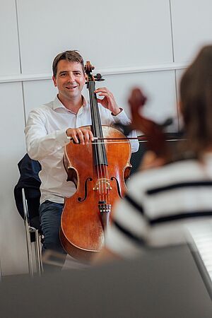 Unterricht mit Norbert Anger, Sommerakademie Youth 2024/Foto: Isabell Kessler