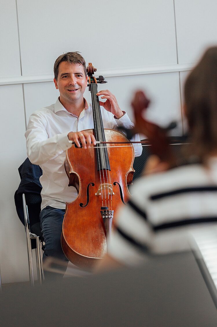 Unterricht mit Norbert Anger, Sommerakademie Youth 2024/Foto: Isabell Kessler