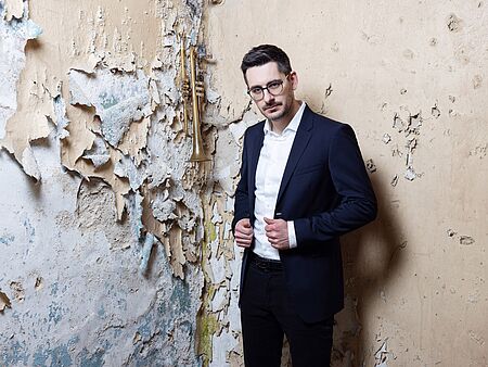 Porträtbild des Jazztrompeters Maik Krahl
