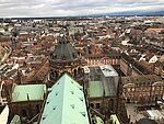 Straßburg 2023: Blick auf die Stadt vom Dach des Straßburger Münsters/Foto: Reingard Marie Voß
