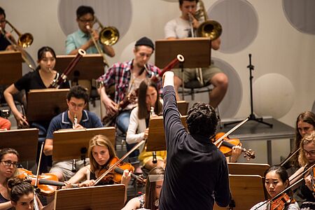 Hochschulsinfonieorchester Probe Sanderling