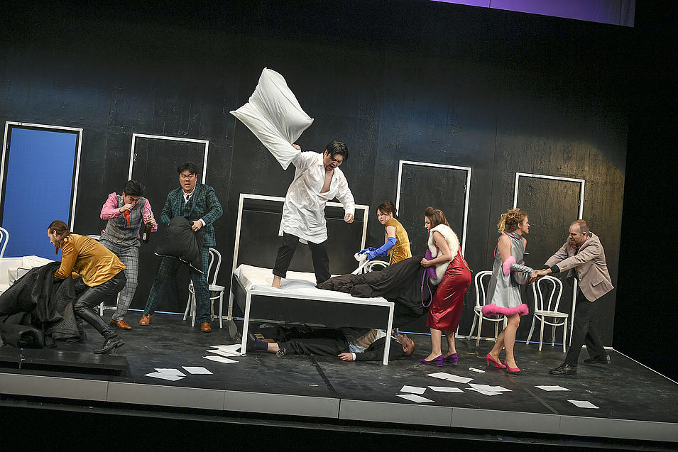 Inszenierungsfoto "Gianni Schicchi", Foto: Sebastian Hoppe