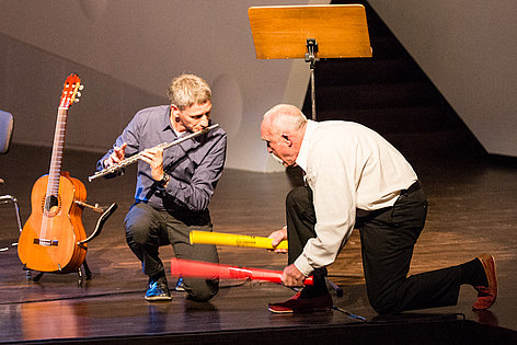 Prof. Günter Baby Sommer, Christoph Hartel (Foto: Ronny Waleska)