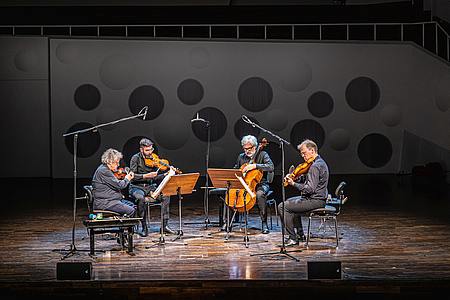 Arditti Quartet im Konzertsaal der HfM Dresden/Foto: Marcus Lieder