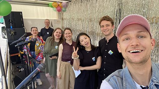 Warm Up zum Fest der Demokratie mit der Opernklasse/Foto: privat