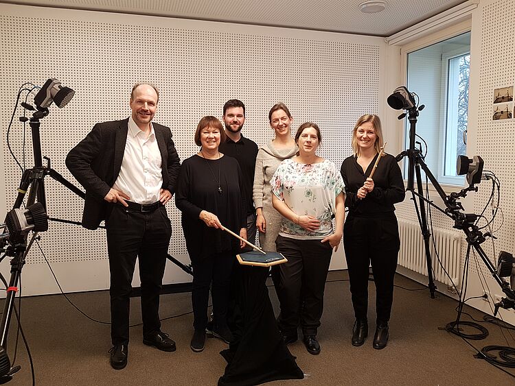 Norwegische Delegation im Motorik-Labor des IMM