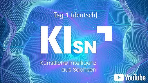 Videoscreen Sächsischer KI-Kongress