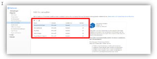 2.1.5.	Optionen / Allgemein / Add-Ins verwalten