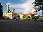 Janne Nicolas in Krakau - Rückseite der Festung Wawel/Foto: privat