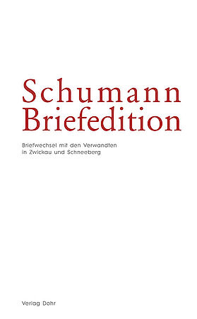 Buchcover Schumann Briefedition/Foto: Dohr-Verlag