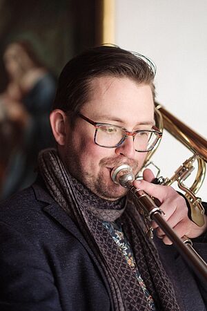 Sebastian Buchgraber/Foto: privat Sebastian Buchgraber spielt Posaune