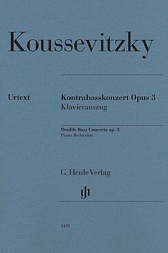 Cover: Serge Koussevitzky Kontrabasskonzert op. 3/Foto: Henle Verlag