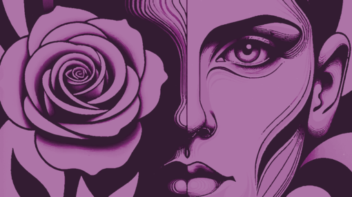 Motiv "Die weiße Rose" (Fassung 1967)/Grafik: Katja Zehrfeld