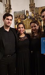 v.l.n.r. Andras Adamik, Alina König Rannenberg, Anna-Maria Tietze, Gerry Zimmermann/Foto: privat