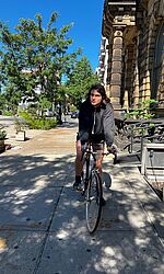 Joel mit Fahrrad in Brooklyn/Foto: Joel Ferrando Gidde Joel mit Fahrrad in Brooklyn/Foto: Joel Ferrando Gidde