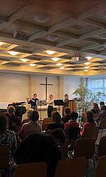 Musizieren auf dem Land, Weißwasser, 27.04.23/Foto: Ine Kang