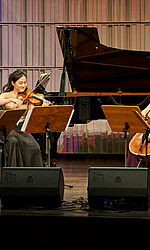 Ensemblewettbewerb 2021 Edith Quintett: Yeeun Suh (Violine), Joonbyeong Lee (Klavier), Youbin Min (Violine), Bitna Song (Violoncello), Minkyung Choi (Viola)/Foto: Sven Claus