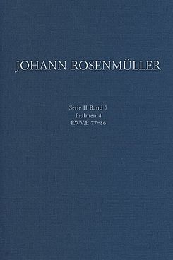 Cover_Johann Rosenmüller_Psalmen4/Foto: Verlag Dohr