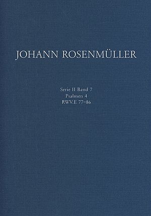 Cover_Johann Rosenmüller_Psalmen4/Foto: Verlag Dohr