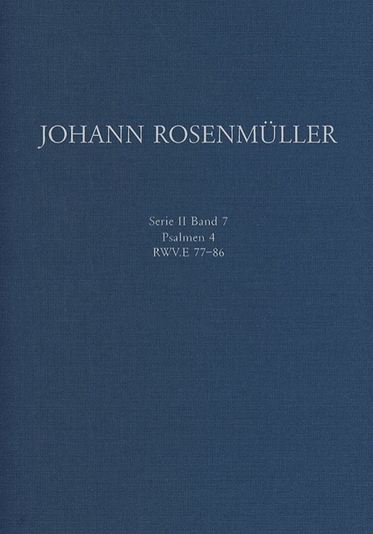 Cover_Johann Rosenmüller_Psalmen4/Foto: Verlag Dohr