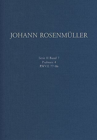 Cover_Johann Rosenmüller_Psalmen4/Foto: Verlag Dohr