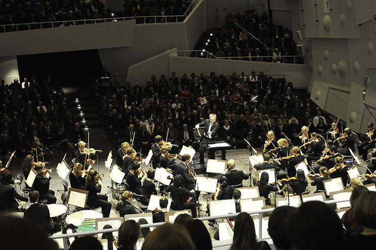 Hochschulsinfonieorchester im Konzert/Foto: HL Böhme