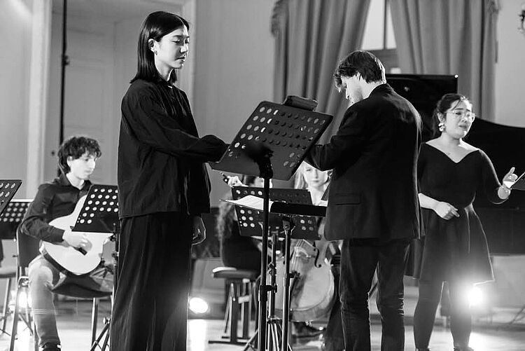 Jessie Chen als Solistin in der Uraufführung von Daria Pavlotskaya/Foto: Tomas Terekas