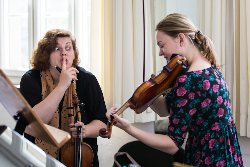 Meisterkurs Violine bei Prof. Natalia Prischepenko (Foto: Ronny Waleska)