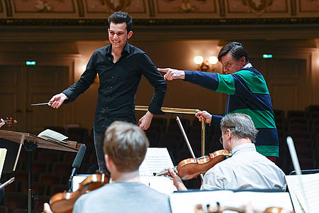 Christian Thielemann Tim Fluch Sächsische Staatskapelle/Foto: Matthias Creutziger