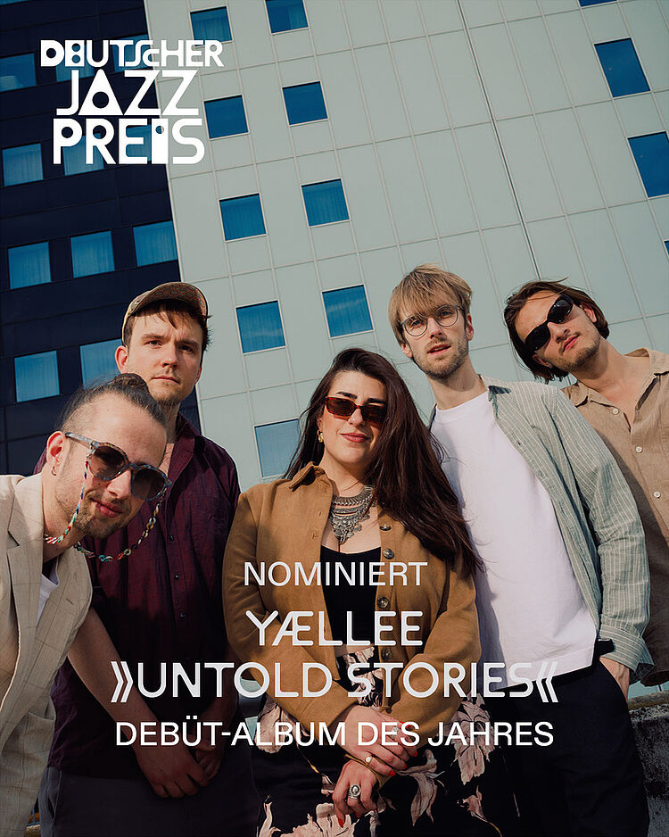 Gruppenbild der Band YÆLLEE, to the current article