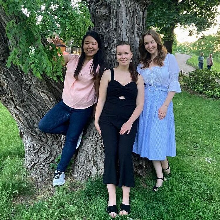 Kurumi Sueyoshi (links), Annabel Hertrampf (Mitte), Anna-Maria Tietze/Foto:privat