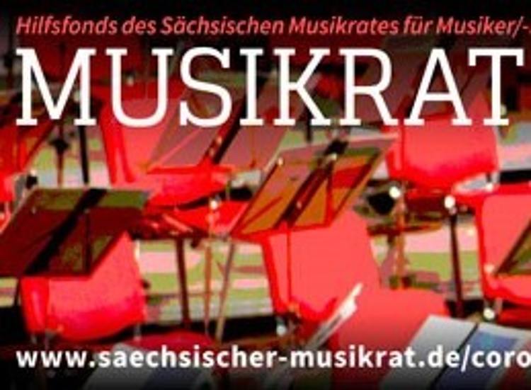 Banner Musikrat hilft sofort/Foto: Sächsischer Musikrat e.V.