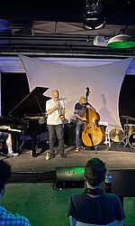 Dozentenkonzert mit v.l.n.r. Matt Mitchell, Ralph Alessi, John Hébert, Tom Rainey/Foto: Joel Ferrando Gidde Dozentenkonzert in New York