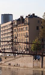 Lyon 2024: Fußgängerbrücke in der Innenstadt/Foto: Marlene Mieth