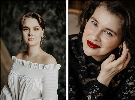 Anna Kudriashova-Stepanets (links)/Foto:privat, Marie Bieber/Foto: Anna Werner 