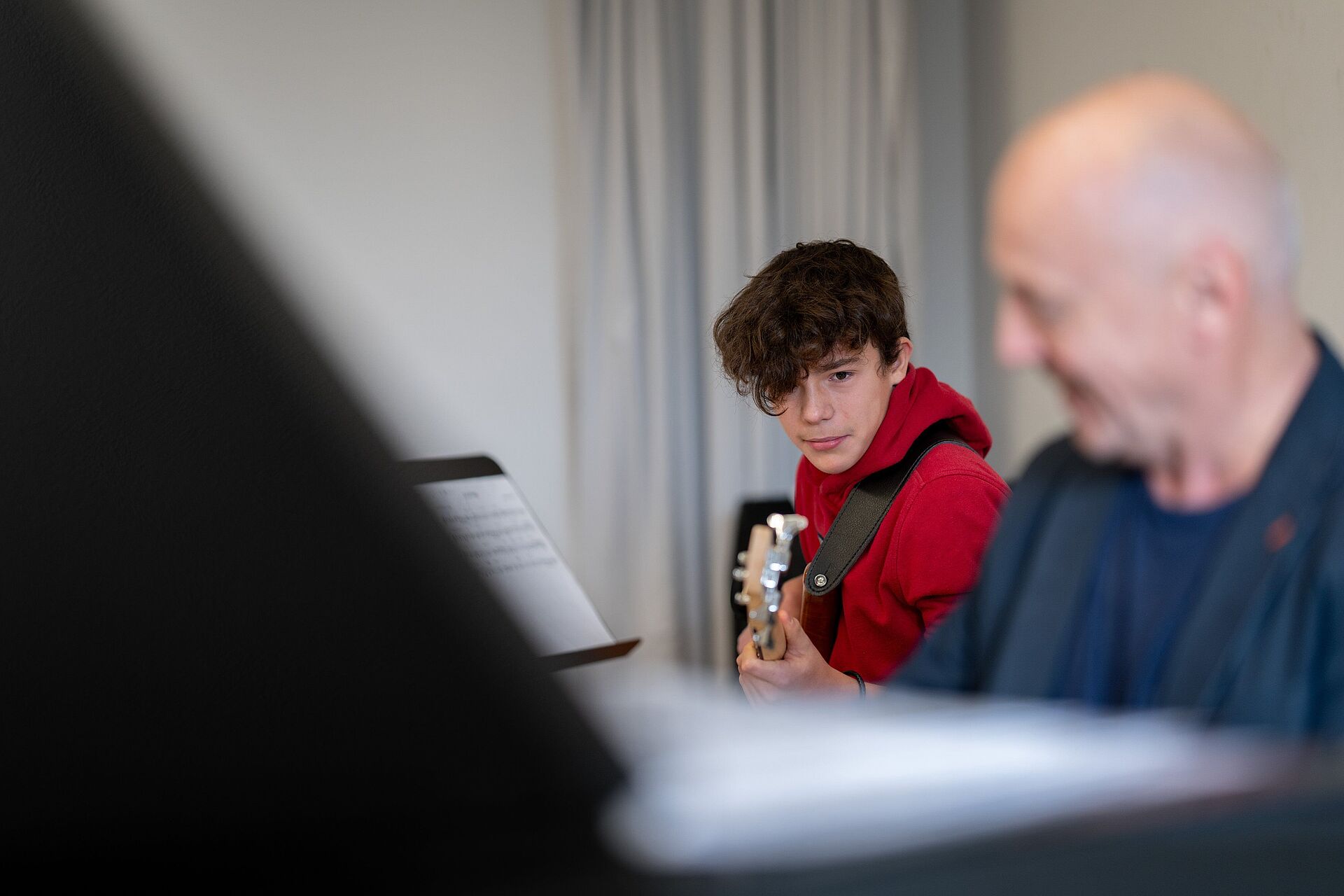 MGD Tag der offenen Tür, Gitarrist im Unterricht