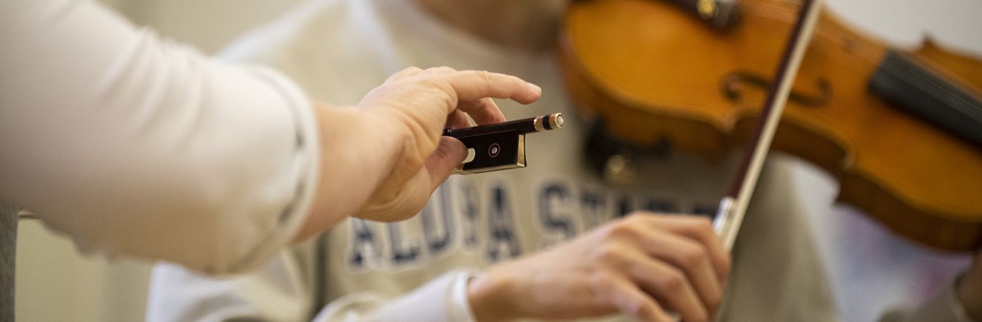 Unterricht Violine/Foto: Martin Förster für das SMWK