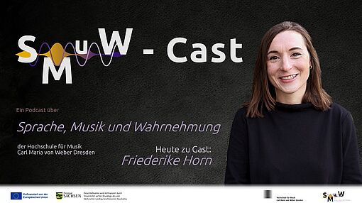 Porträt von Friederike Horn neben de Titel der Podcast-Folge