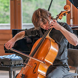 Cellospieler im Konzert