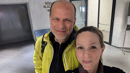 Prof. Bernhard Hentrich und Lisa Fornhammar bei der European Platform for Artistic Research in Music/Foto: privat