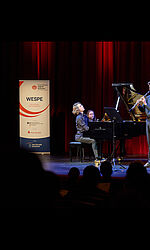 Julius von Lorentz (links) und  Joscha Kremsler (rechts) beim WESPE/Foto: Oliver Borchert DMR Jugend musiziert