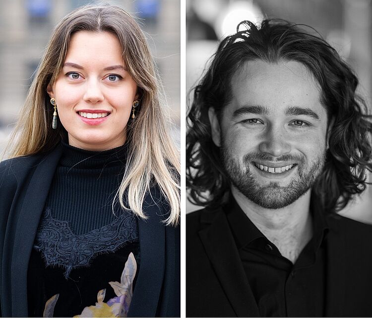 Portraitbild der Sängerin Meiling Daniell-Greenhalgh und des Sängers Oliver Chubb