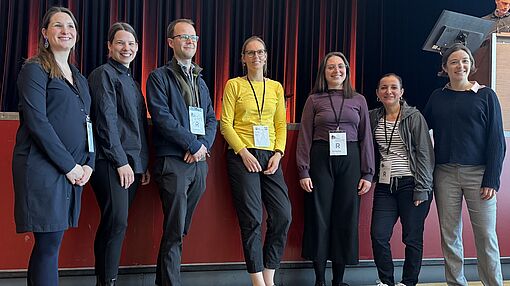 as Team des ESF-Forschungsprojektes "Musizieren- Beziehen- Lernen" beim Dresdner Musikschulkongress
