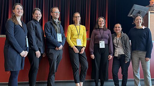 as Team des ESF-Forschungsprojektes "Musizieren- Beziehen- Lernen" beim Dresdner Musikschulkongress