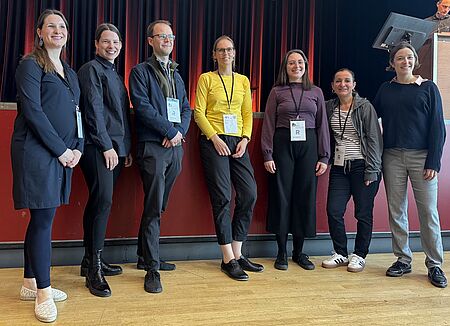 as Team des ESF-Forschungsprojektes "Musizieren- Beziehen- Lernen" beim Dresdner Musikschulkongress