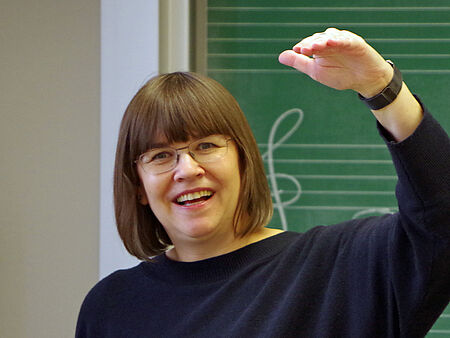 Lehrerin im Unterricht/Dresdner Kreuzchor