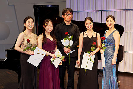 Ensemblewettbewerb 2021 Edith Quintett: Youbin Min (Violine), Bitna Song (Violoncello), Joonbyeong Lee (Klavier), Minkyung Choi (Viola), Yeeun Suh (Violine)/Foto: Sven Claus